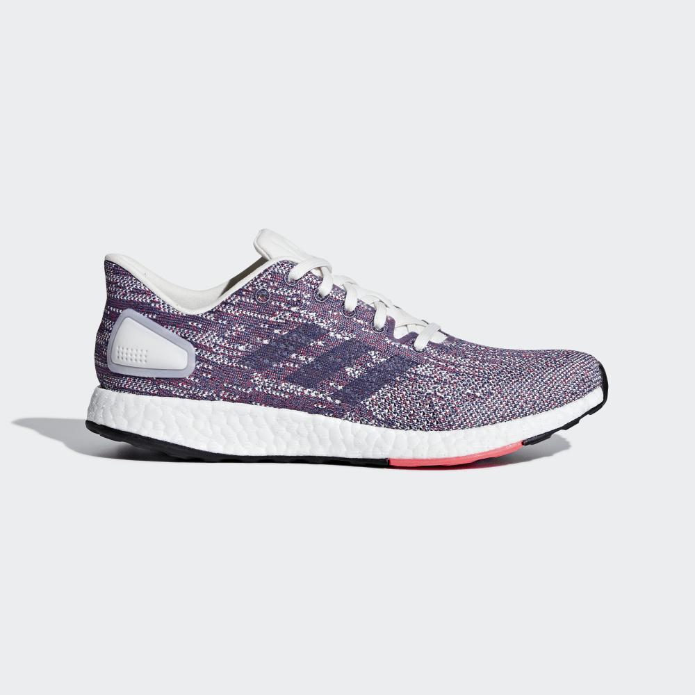 Adidas Women's Pureboost DPR Running Shoes White/Indigo/Red Ireland F36447